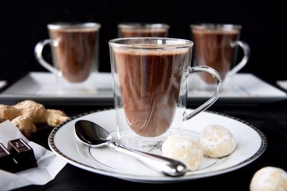 Coffee chocolate with sambuk