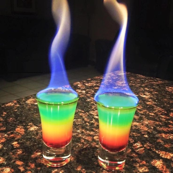 Коктейль Пылающая Радуга (Flaming Rainbow)