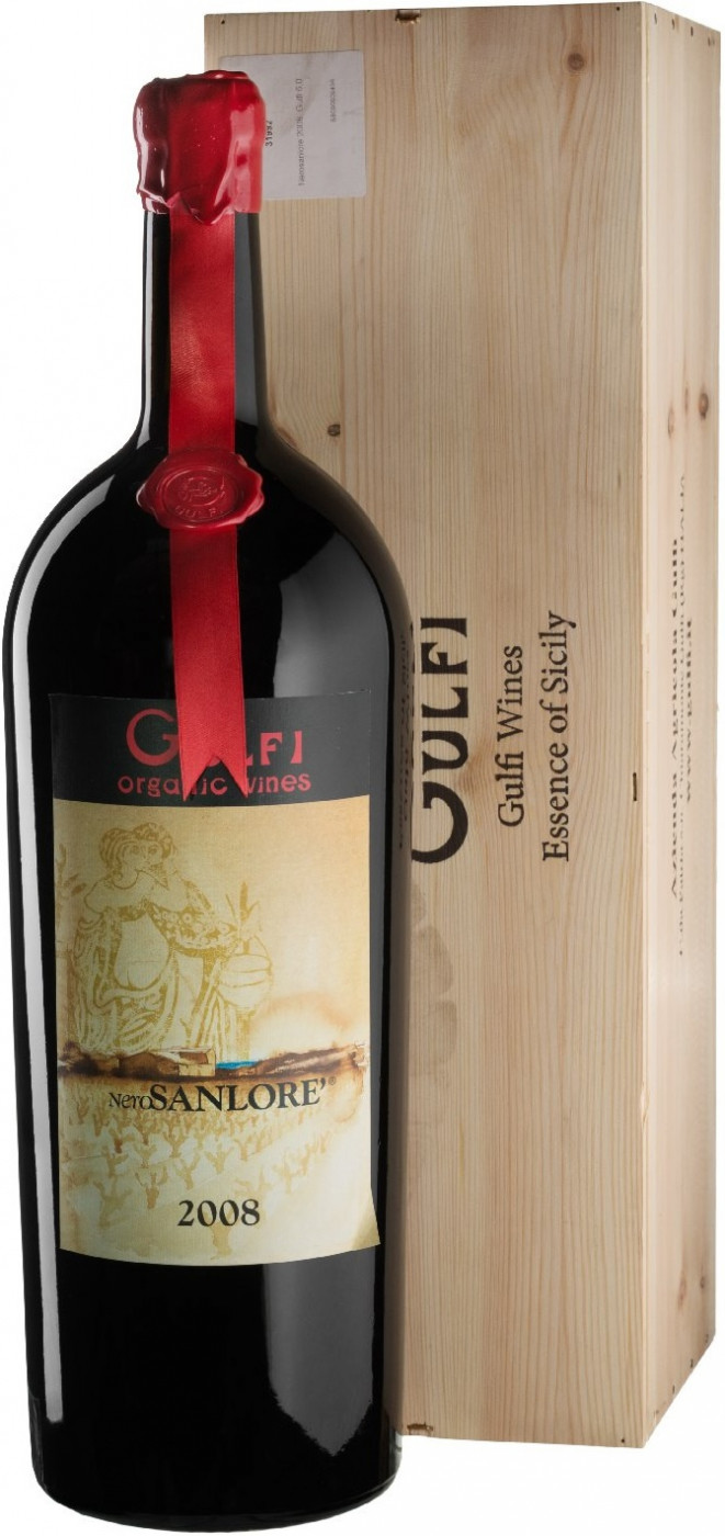 Вино Gulfi, «NeroSanlore» Nero d’Avola, Sicilia IGT, 2008, wooden box, 6 л