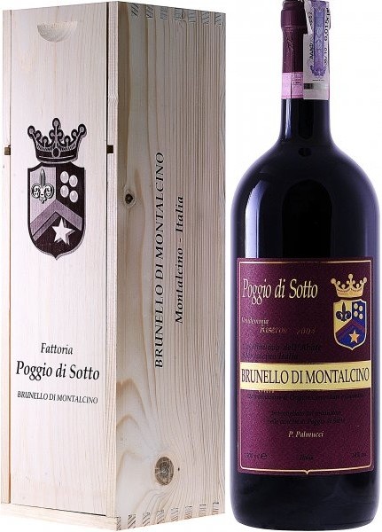 Вино Poggio di Sotto, Brunello Di Montalcino Riserva Vendemmia «Castelnuovo dell’Abate», 2007, wooden box, 1.5 л