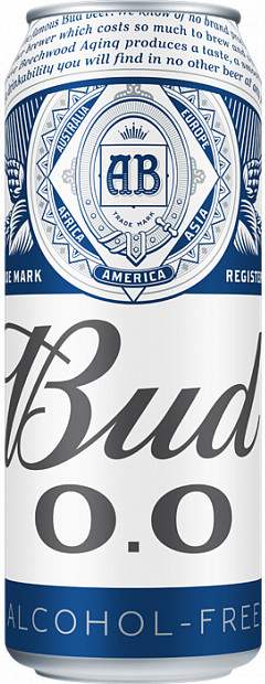Пиво «Bud» Alcohol Free, in can, 0.45 л