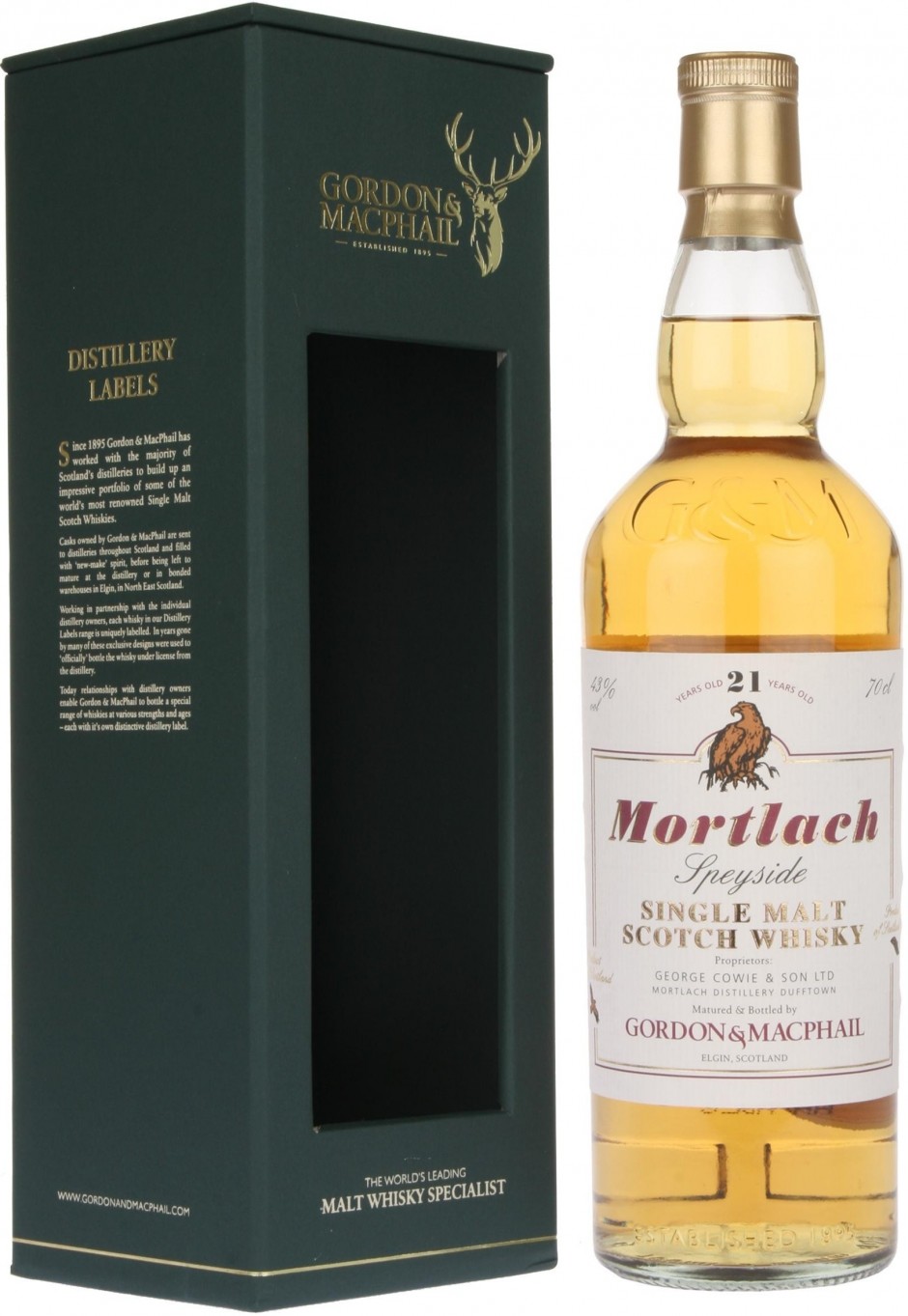 Виски Gordon & Macphail, «Mortlach» 21 Years Old, gift box, 0.7 л
