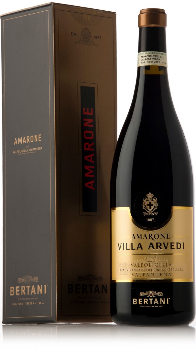 Вино Bertani Amarone Della Valpolicella Valpantena Villa Arvedi DOCG 2007, box, 1.5 л