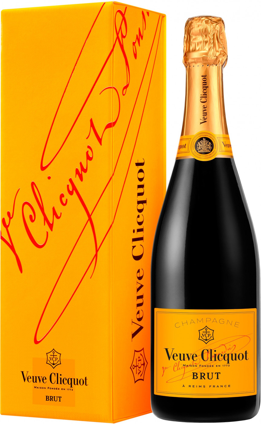 Шампанское Veuve Clicquot, Brut, with gift box