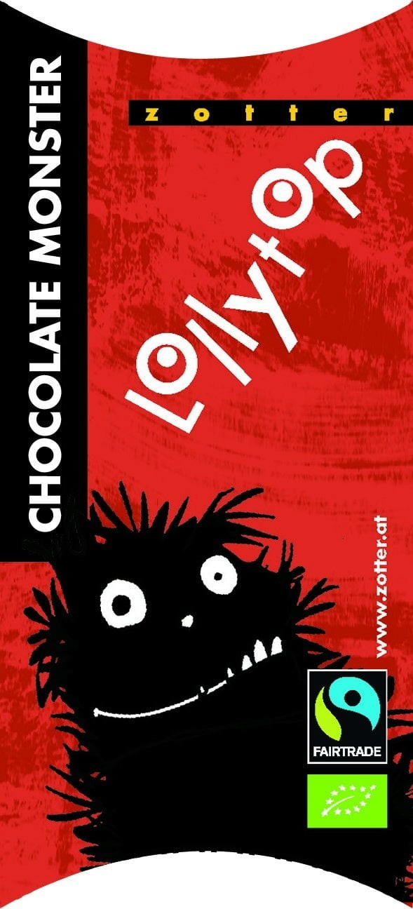 Шоколад Zotter, «Lollytop» Chocolate Monster, 20 г