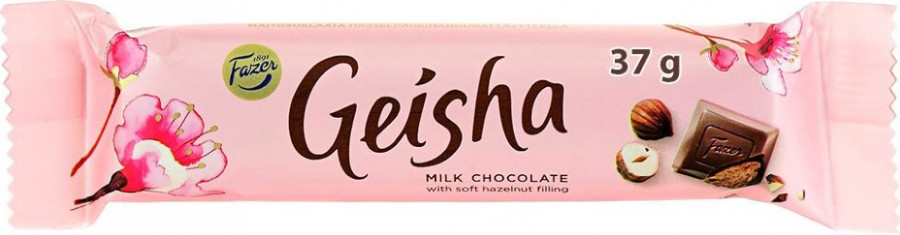 Шоколад Fazer, «Geisha» Milk Chocolate with Hazelnut Filling, 37 г